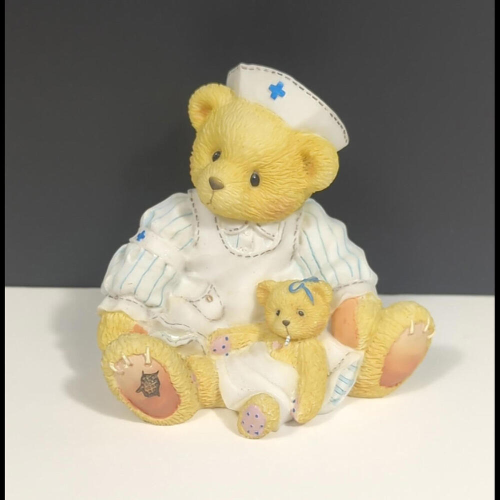 Vintage Enesco Cherished Teddies Laura Friendship Make it All Better 1996 MINT